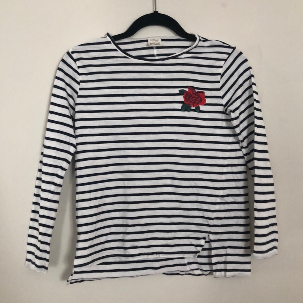 Girls Zara Striped Long Sleeve Shirt